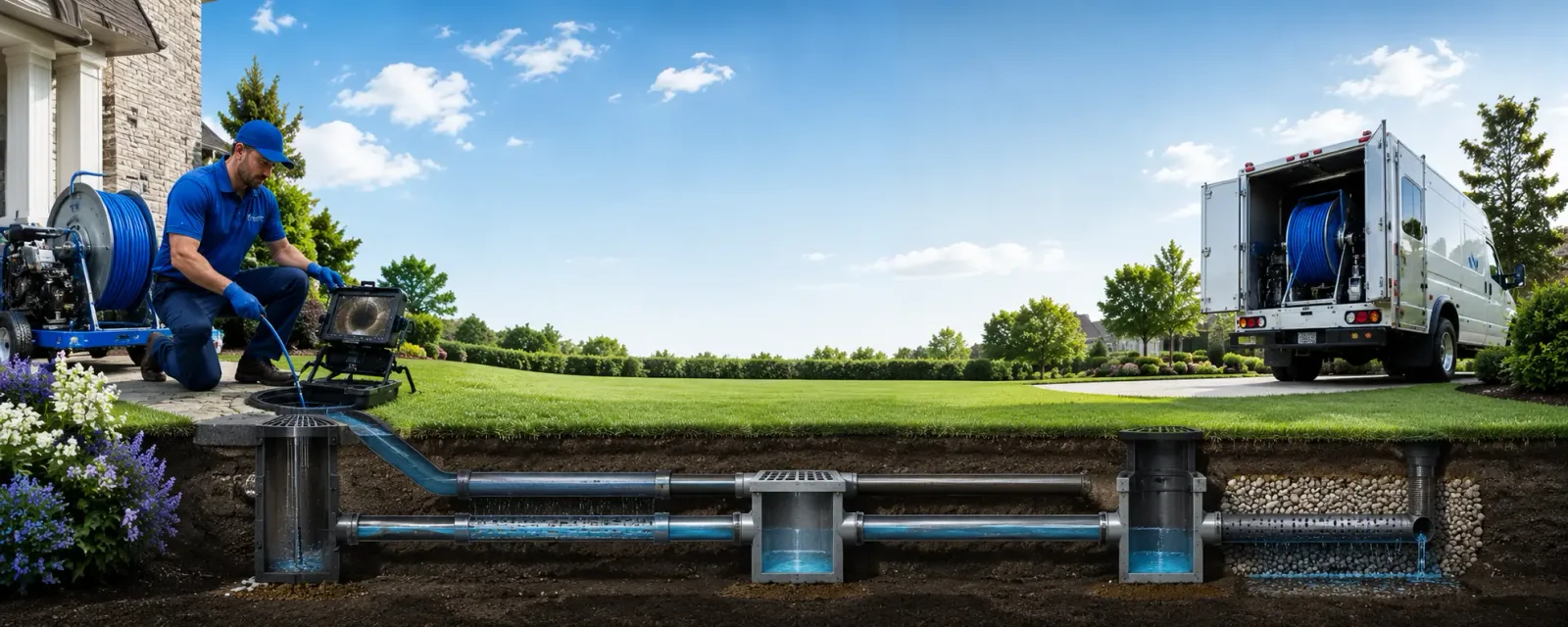 Outdoor drain cleaning information for Strawn, IL
